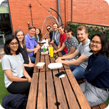 Team photograph on a summers lunch break.