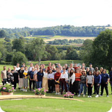 Photograph of the Tumelo team at North Cadbury Court.